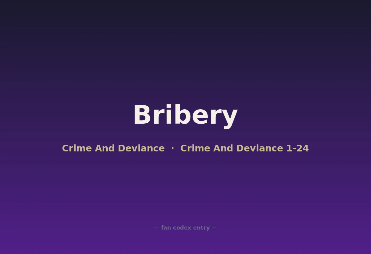 Bribery