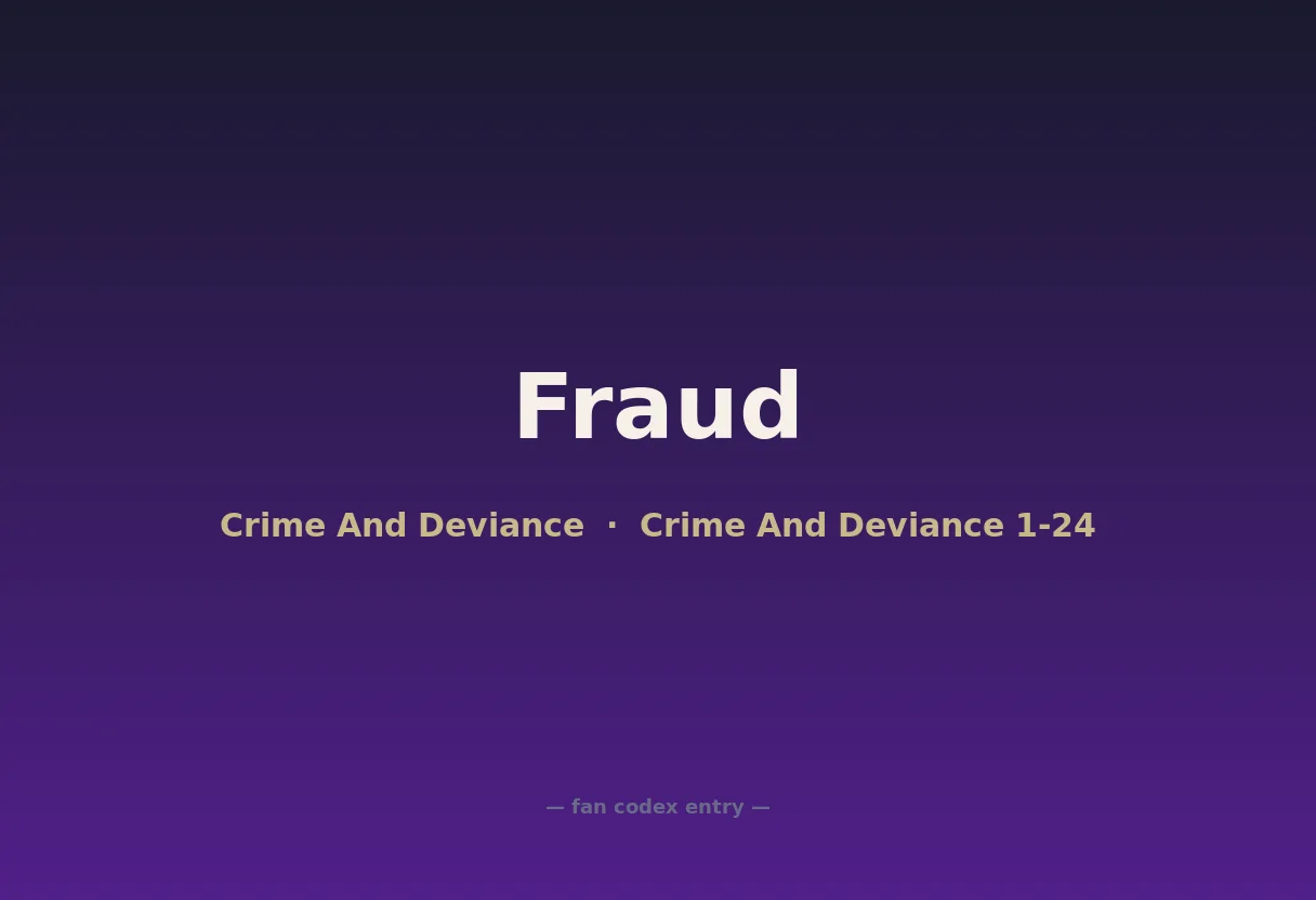 Fraud