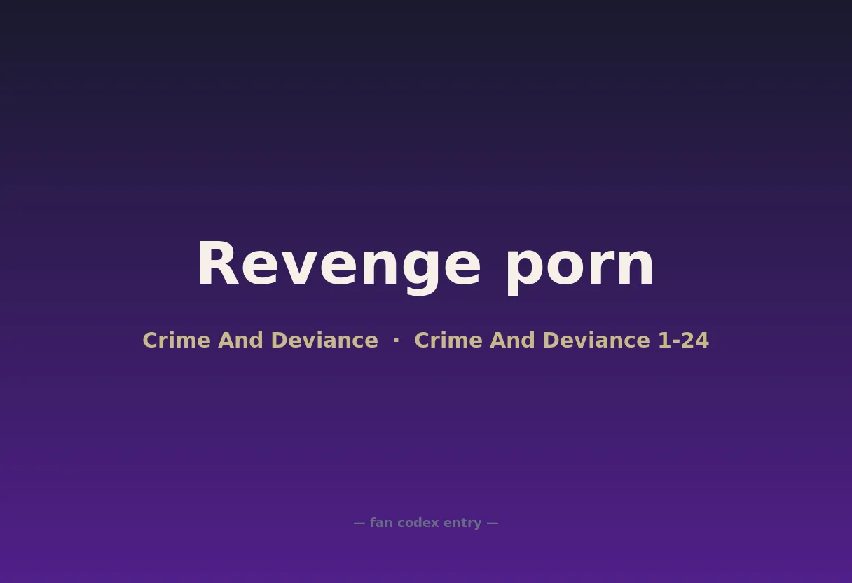 Revenge porn